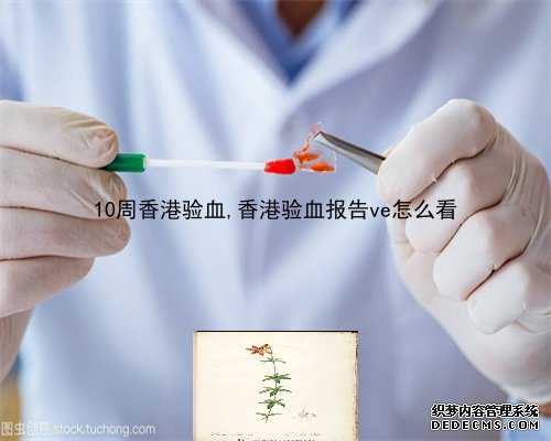 10周香港验血,香港验血报告ve怎么看